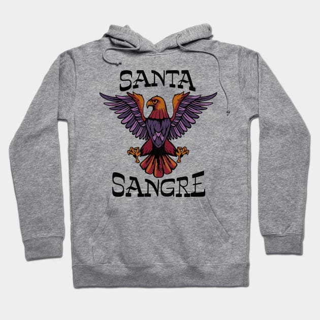 Santa Sangre Fenix Chest Tattoo Hoodie by darklordpug